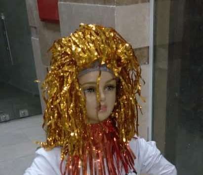 foil tinsel wigs